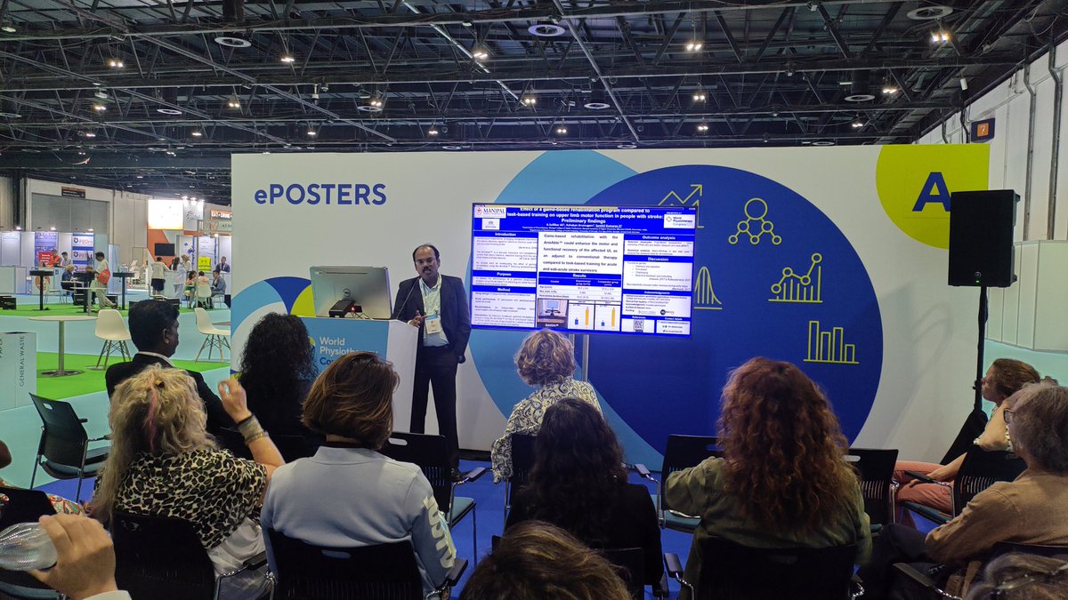 Incredible poster presentation by <a href="/KumaranDSenthil/">Senthil Kumaran D</a> at World Physiotherapy Congress 2023! Thrilled to witness how ArmAble has been proven to be more efficient. Exciting advancements in the field of physiotherapy!  #ResearchBreakthrough  #poster <a href="/PtMchp/">Physiotherapy MCHP</a> <a href="/WorldPhysio1951/">World Physiotherapy</a>