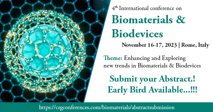 Rebecca81642881's tweet photo. 🌍 Join us at the 4th International Conference on Biomaterials &amp; Biodevices. 
📅 Save the Date: November 16-17, 2023
📍 Location: H10 Roma Città, Rome, Italy
🔗For more information: https://t.co/Sj62eN1US0
🔬 #Biomaterials_Congress #New_trends #Rome #Italy #Nanomedicine #3D_Bio https://t.co/7ntEdXWJM8