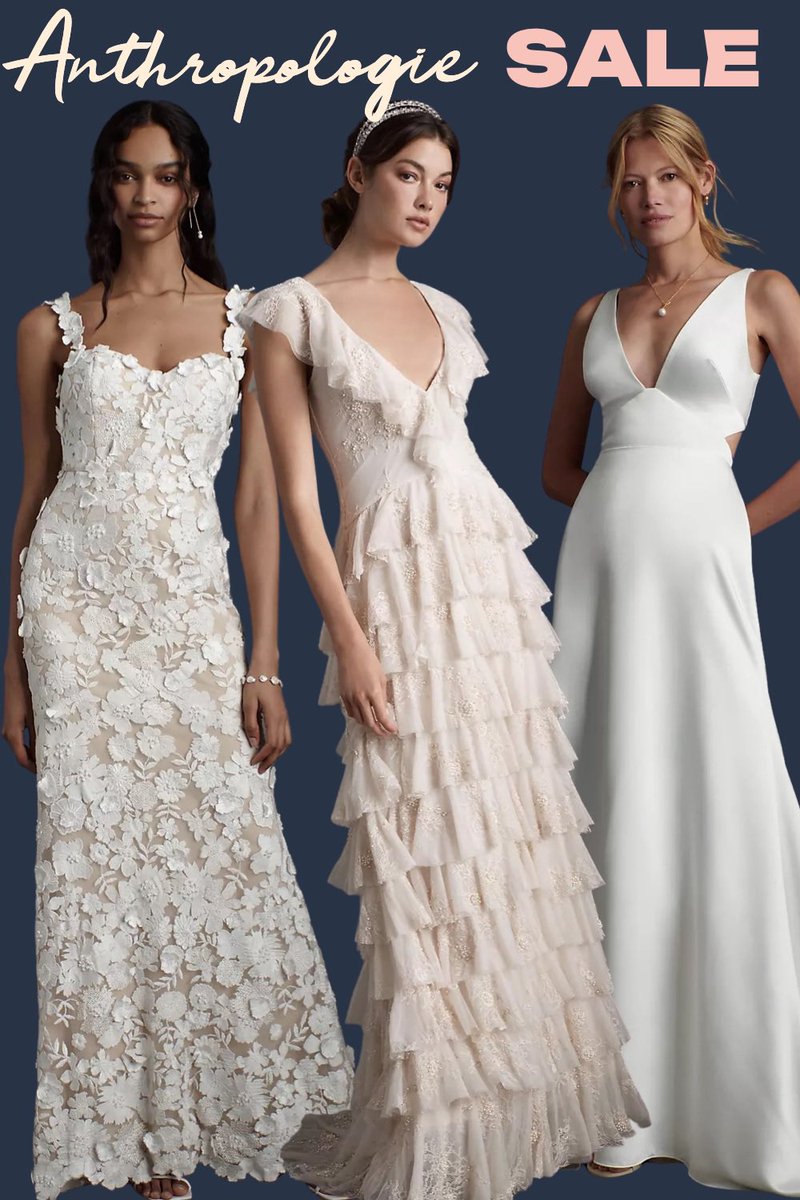 Gorgeous wedding dresses on sale right now at @Anthropologie Weddings. More of my picks below.

ltk.app.link/feZ43mbimAb

#weddinggowns #bridaldresses #bridalgowns #whitedresses #bride