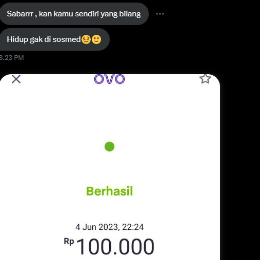 xeeca63's tweet photo. OMOMOOMOOO 100K DAPET APA YAA https://t.co/NWmZZX52Ft