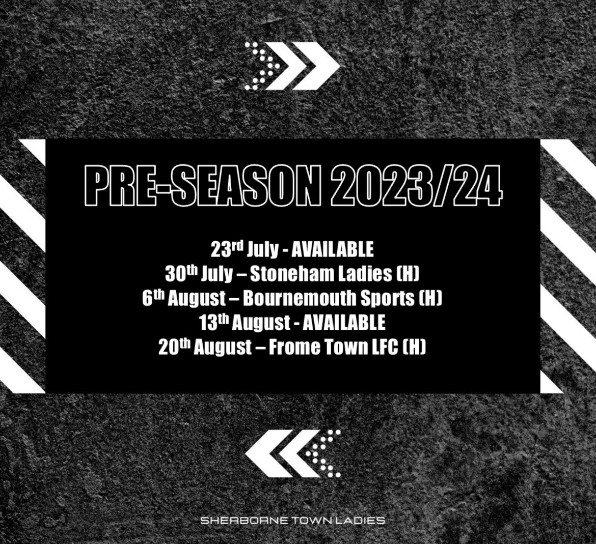 Our pre-season is shaping up nicely…please contact this page, <a href="/davidwatts59/">Dave Watts</a> or  @harrypurdycoach if you’re interested in filling either of our two available Sundays for a friendly 🦓🖤