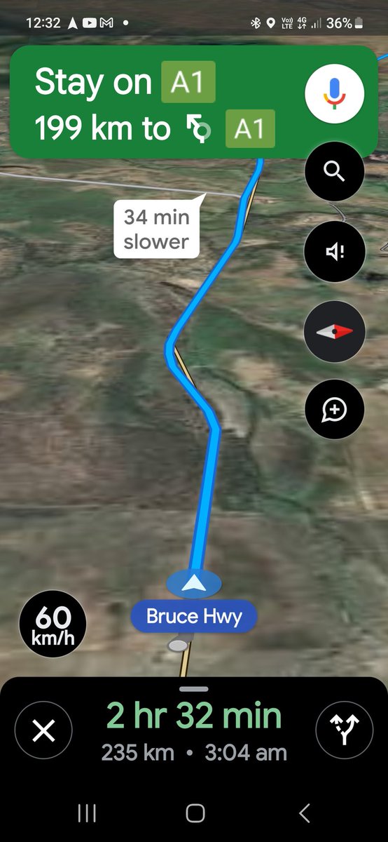 3.04am ,..Brisbane journey plan predicted 3 30/4am arrival Macktown