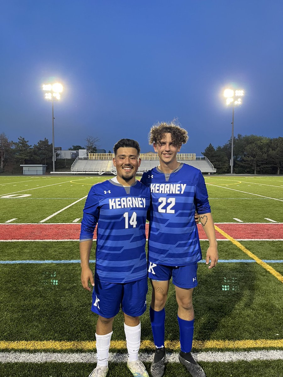 These two <a href="/KHS_BoysSoccer/">Bearcat Boys Soccer</a> players got to represent our program one final time last night in the <a href="/SONE_EastRegion/">SONE East Region</a> Senior All Star game in Omaha. Brayden (22) is headed to <a href="/CCCRaiderSoccer/">CCCRaiderSoccer</a> next fall and Jhordy (14) to <a href="/WNCCCougars/">WNCC Cougars</a>. Congrats to both of these guys!