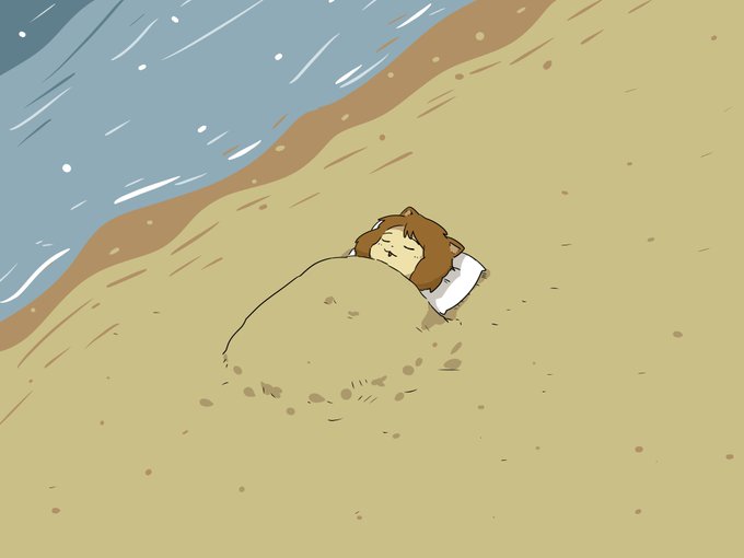 「brown hair sand」 illustration images(Latest)