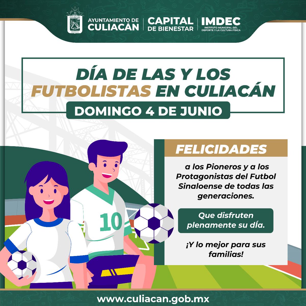imdeccln's tweet image. Muchas felicidades a las y los futbolistas hoy en su día.

#CapitalDeBienestar 
#AyuntamientoDeCuliacán
