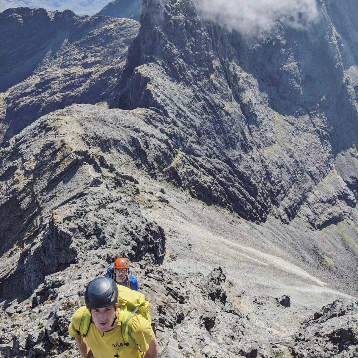 Cuillin Ridge Traverse in a day. 21 hours of slog - but rather proud of my climbing partners and I for pushing through in the face of extreme heat. Now to rest the legs a bit...