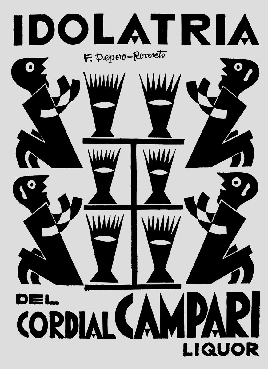 Fortunato Depero, Artwork for CAMPARI Advertising, 1927- Italy