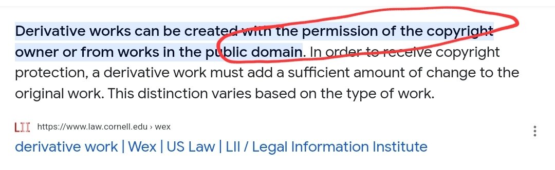 @msdrqcula @nahHermes it would also not include whatever yallre trying to pull off. u need permission from the original copyright holder of the material that ur adapting to create derivative work.  also idk why u think uk and us copyright is relevant when capcom is japanese