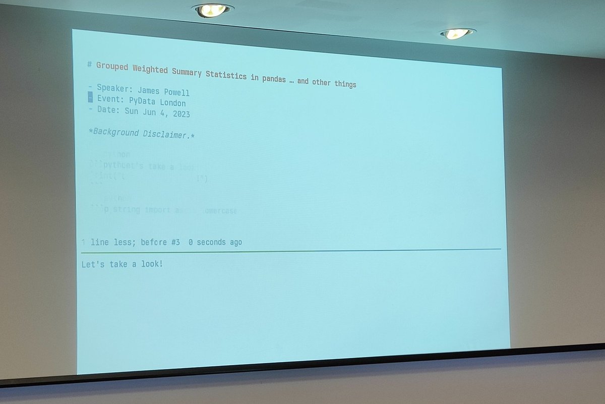 miah0x41's tweet photo. Final talk for me [at] @pydatalondon https://t.co/lkfByBagsl