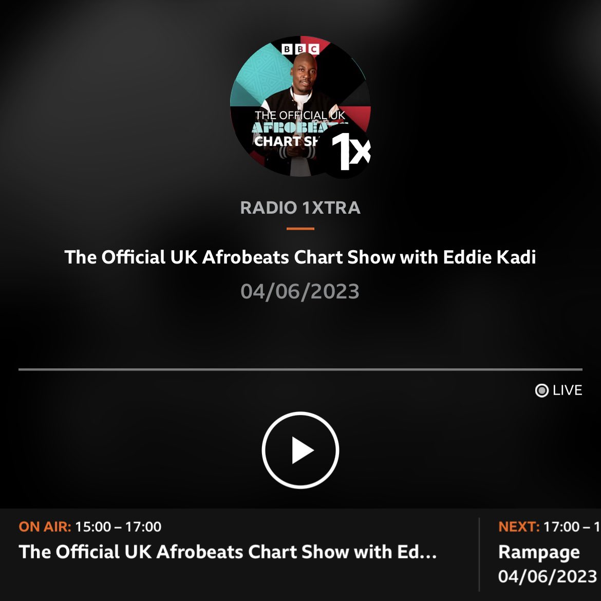 Super blessed to be joining @bbc1xtra ‘s table discussion around African music in 2023 now alongside @anyikowoko 🇰🇪 @jimdfirst 🇳🇬 & hosted by @EddieKadi 🇨🇩 Shout out to the team for having me on 🙏🙏@bryanobonyo @LanreShonubi @ukafrocharts Live stream : bbc.in/3oTDhLo