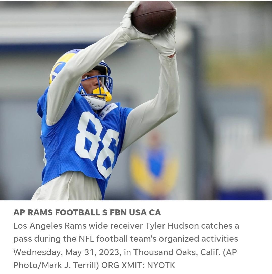 ccbshop's tweet photo. @RamsNFL The LaRams got a Dawg In #86 #Thuddy @DraftDiamonds https://t.co/iMQzikWqPE