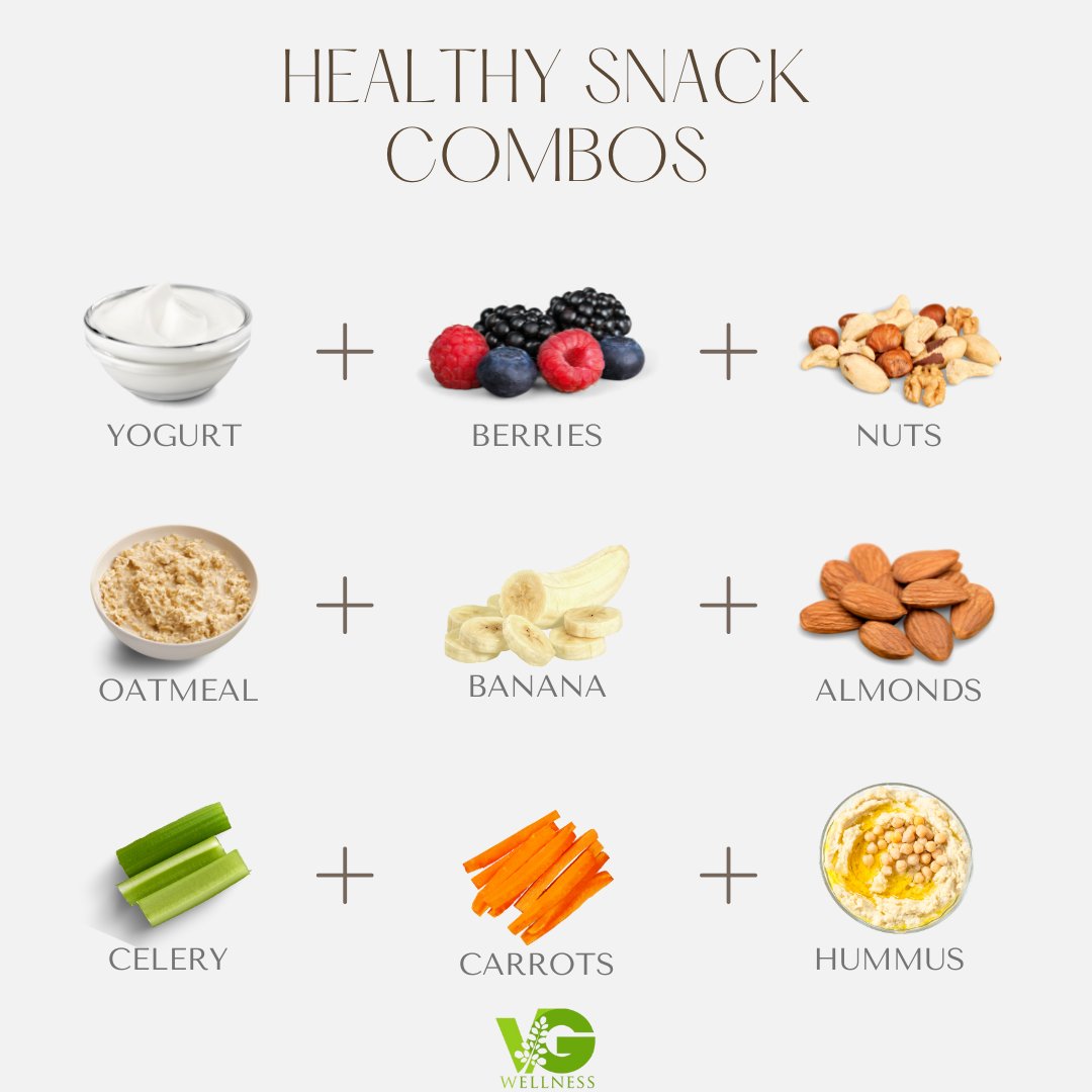 VGWellness's tweet image. Starting your week out prepared can make all the diffence by meal prepping ahead.  Spend a few minutes today prepping snacks that you can grab and go in the morning when you head out the door.  Which combos do you like?  Tell us in the comments below.

#vgwellness #snackprep