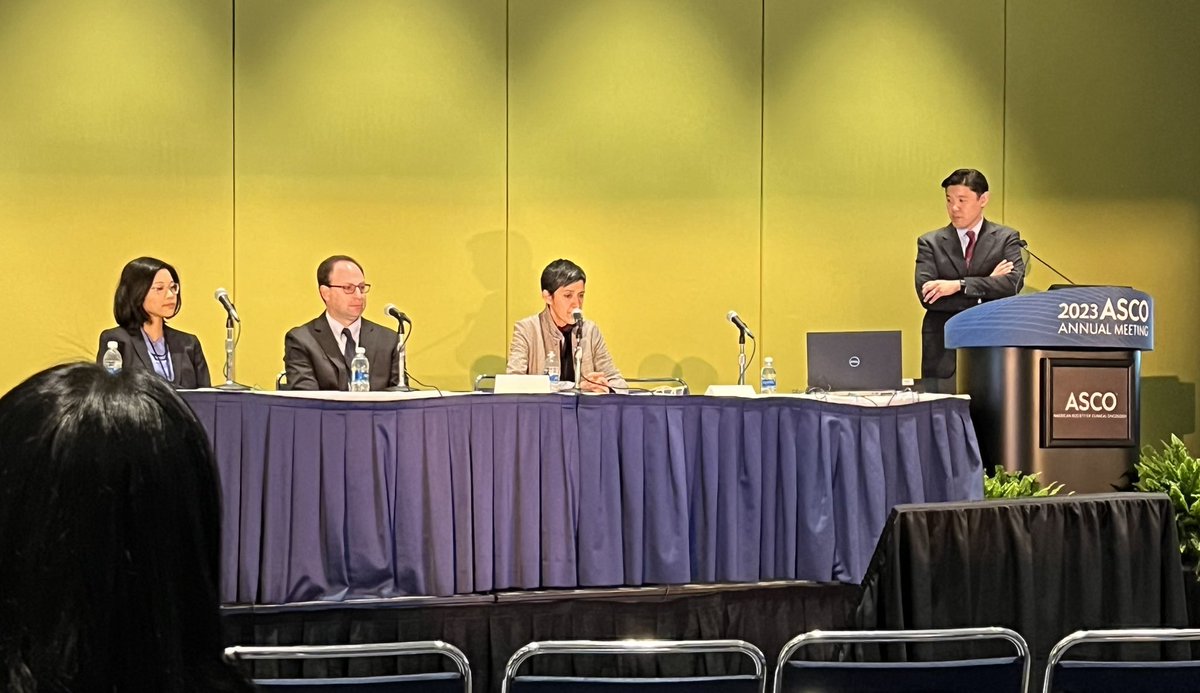 Great line-up at the salivary cancer educational session at #ASCO2023 #asco with Nicole/Ellie/Jon moderated by Alan! <a href="/DanaFarberNews/">Dana-Farber News</a> <a href="/DanaFarber/">Dana-Farber</a> <a href="/jdschoenfeld1/">Jonathan Schoenfeld</a> — 👀👍🏼🧐