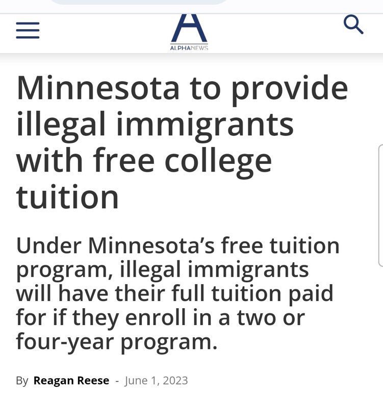 ‘Minnesota’ isn’t providing illegal immigrants with ‘free’ anything.

TAXPAYERS are.

VoTe bLuE nO mAtTeR wHo!!!