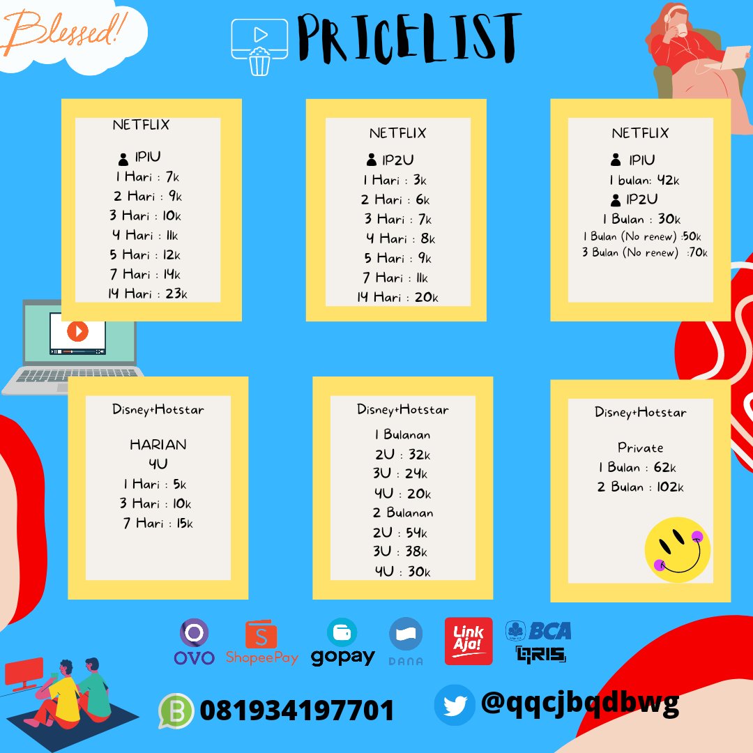 MiminShopee_'s tweet photo. Ayooo yang mau cari apk premium netflix, viu, disney hotstar we tv, apk pelajar, cek turnitin . Semua ada di gua
https://t.co/OmV4dO1Yan
#apkpremium #netflixpremium #zonauangᅠᅠ #zonajajan https://t.co/6eE8plfF4j