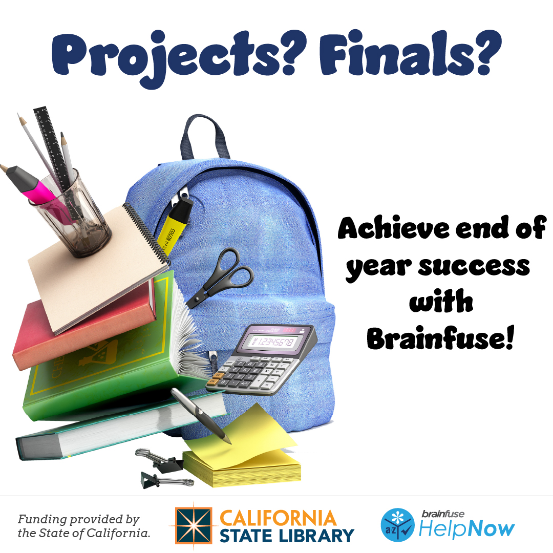 vencolibrary's tweet photo. Estudiantes, ¿tienen proyectos y finales de año? ¡Obtenga ayuda con Brainfuse!

Students, do you have end-of-the-year finals and projects?  Get help with Brainfuse!

https://t.co/9BiGvmYdNj

#Brainfuse #OnlineTutoring #TutoríaEnLínea https://t.co/7o3Z2Sgu7a
