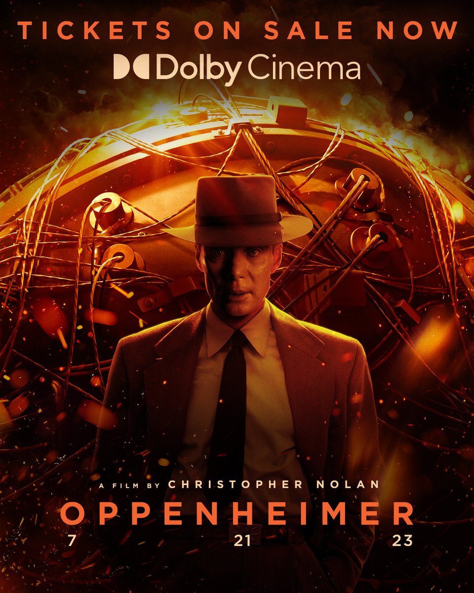 Get tickets now to see #Oppenheimer in #DolbyCinema for the most immersive experience. OppenheimerMovie.com