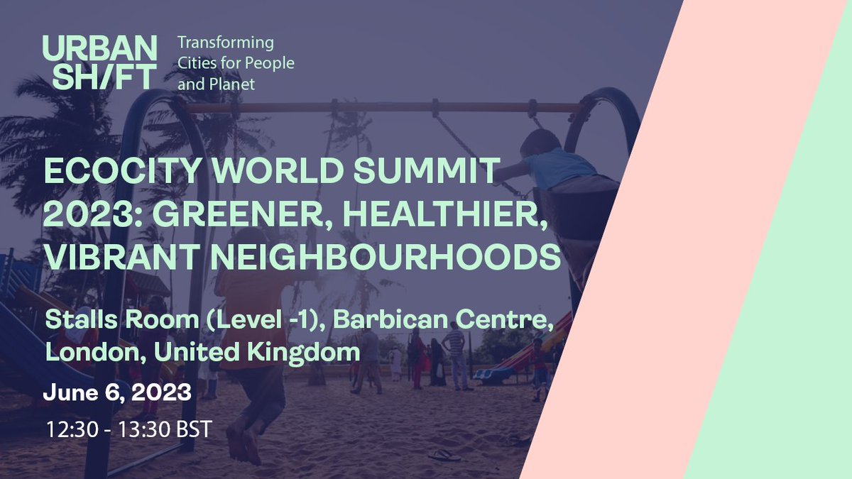 Attending the #Ecocity2023 @ecocitysummit in London next week? Join @shiftcities @UNEP for an engaging session on how to build the inclusive, thriving, and sustainable neighborhoods we all need: wrld.bg/Iht150OEb9T