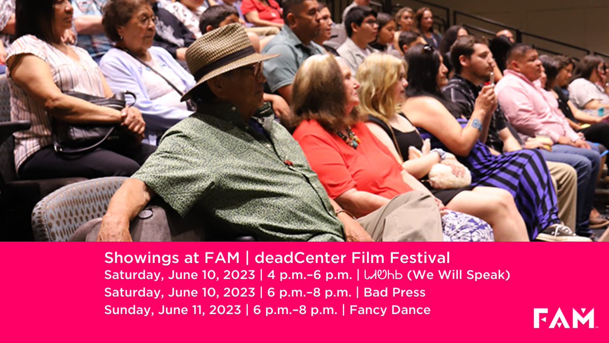 🎬 deadCenter Film Festival is back from June 8–11. FAM will host three incredible films throughout the weekend in the Five Moons Theater. Get your deadCenter passes today!
dcff.eventive.org/passes/buy