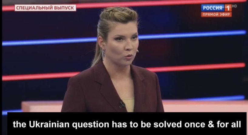 Western russia apologists: all russia wants is peace and negotiations, let’s talk🥹 Russian state TV on a random Saturday:
