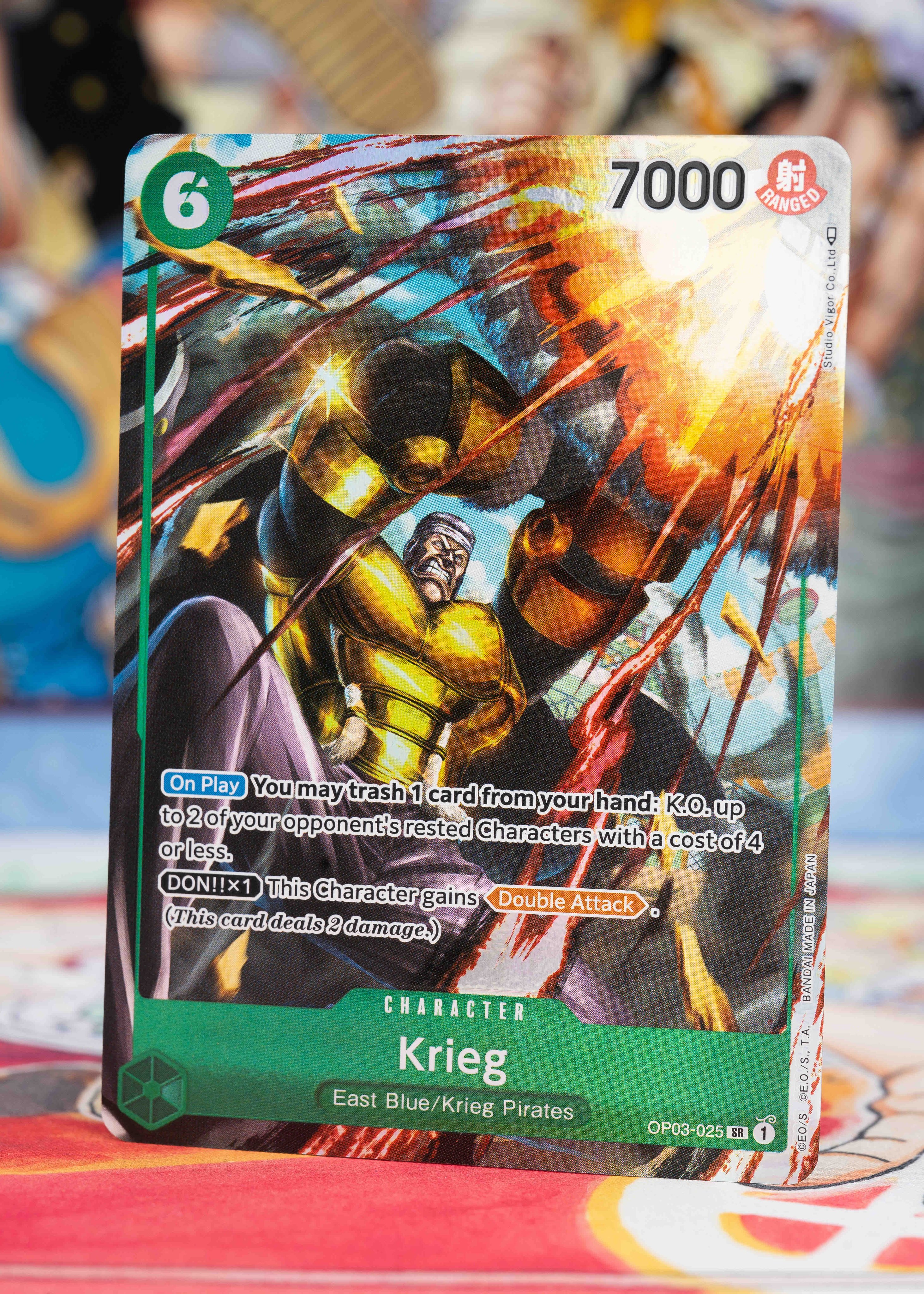 One Piece Japanese Card SR DON KRIEG OP03-025