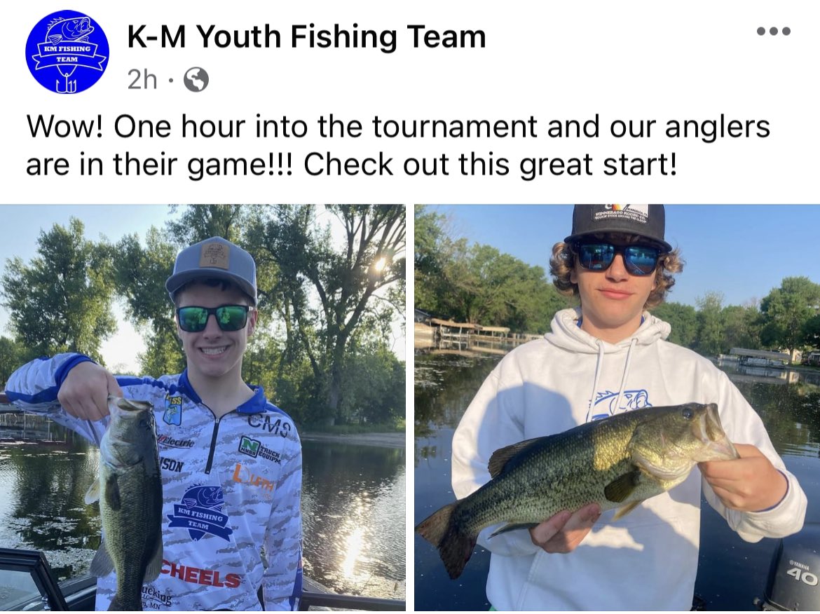 OlsonAmy2's tweet photo. Keep up the great work, anglers! @KM_Activities https://t.co/xoTSx4CIxG