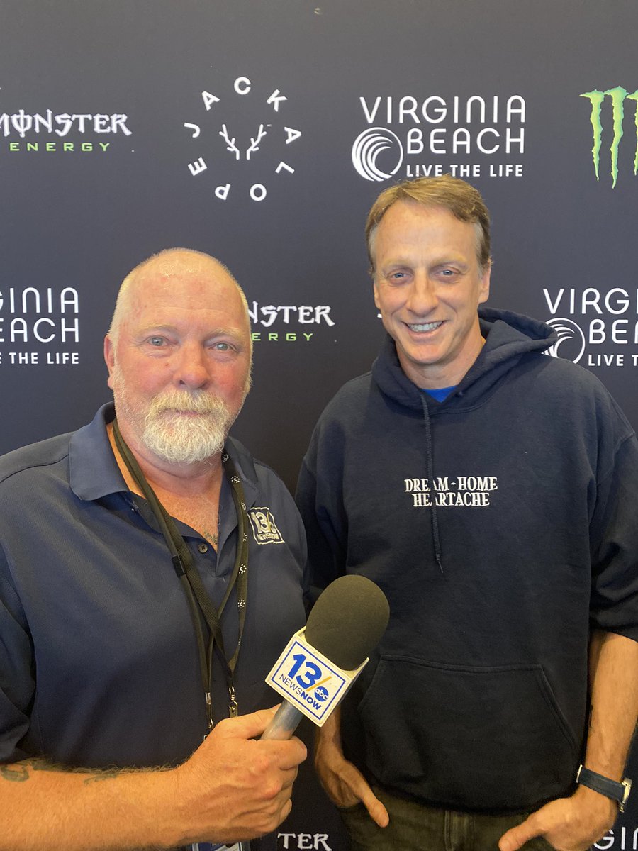 Tough day at the office interviewing @tonyhawk at @jackalopefest in #VB youtu.be/gVUg50F1BZA