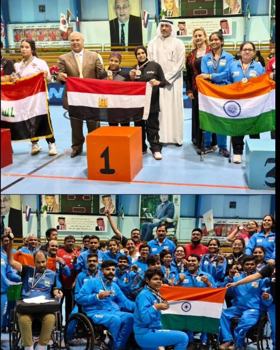 Won the women's double Bronze medal for INDIA 🇮🇳 in ITTF Al-Watani Para Championships 2023, Jordan 🇯🇴 
#tabletennis #paratt #paratt #paratabletennis