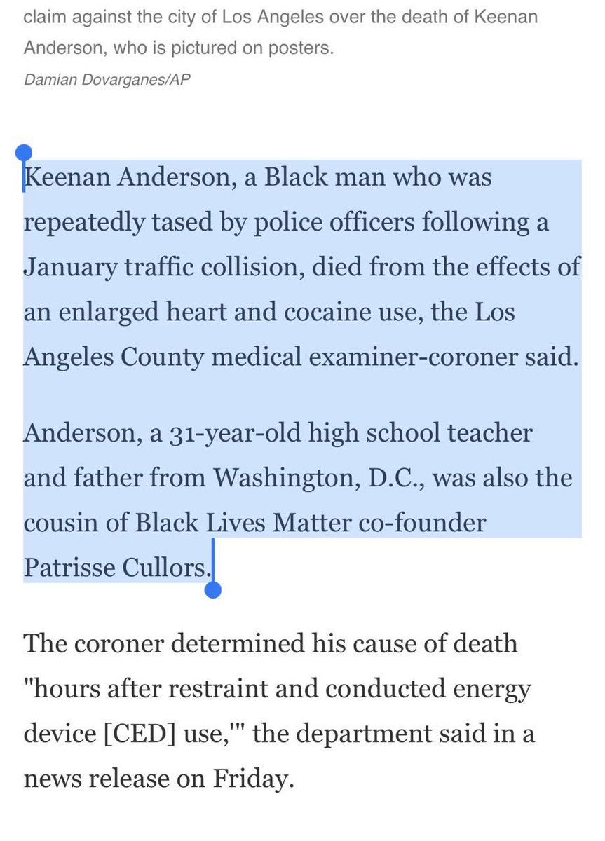 charliekirk11's tweet image. Look how NPR covers this. 

1) The headline calls him a “teacher” as if you’d want a coke head teaching your kids
2) They include his race in the first line, even before his age or relation to Patrisse Cullors
3) They fail to mention he was involved in a hit-and-run until…