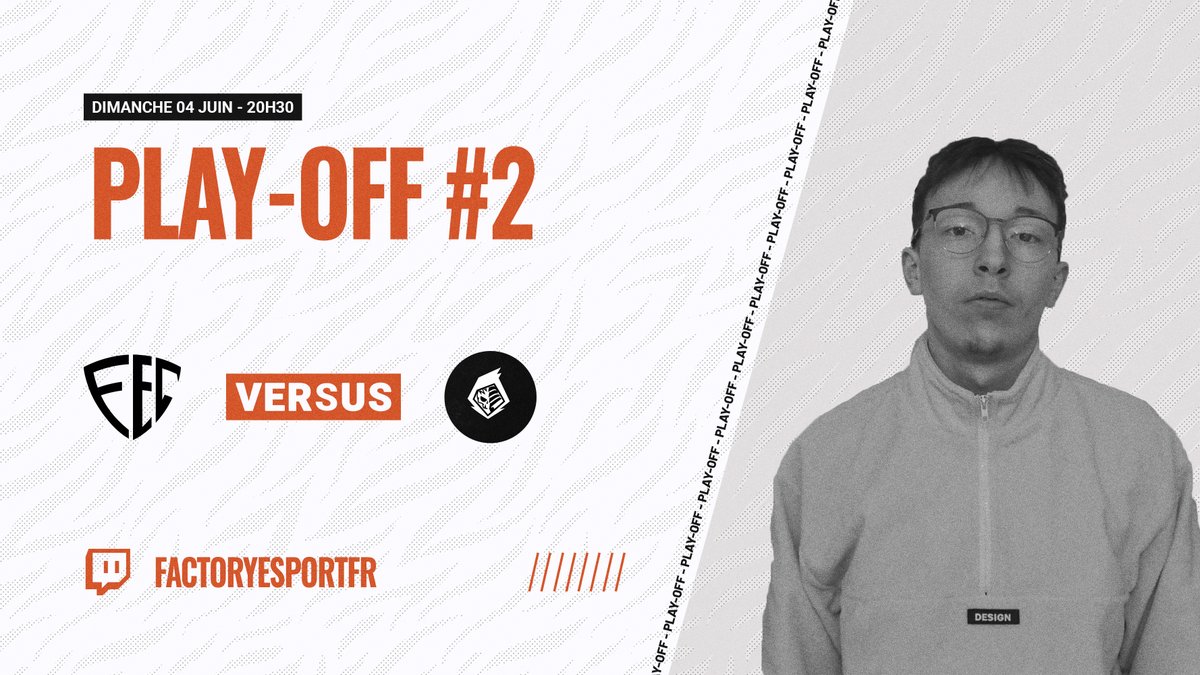 Deuxième match des play-off #CSGO, ce soir, il faut gagner ce BO3 pour monter en inter !
  
🆚 <a href="/NiL_Esports/">Next In Line</a>
🕘 20H30
📽   twitch.tv/factoryesportfr
🏆 1-0

Let's go <a href="/Deartslash/">Antoine / Deartslash</a>, @Hezzcsgo  ,<a href="/ZzubraB/">Bbz ♛</a> , <a href="/ShidowCS/">Shidow</a>, <a href="/chrisTcsgo/">chrisT667 🌍</a> &amp; <a href="/rioTAAANK/">rioTAAANK</a> 

Merci <a href="/FactoryClubFR/">Factory Club pour Entrepreneur</a> 

#FECforVictory🟠⚪