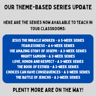 writingforkidz's tweet photo. We are now in the process of rolling out 2, 3, 4, & 5-Week Theme-Based Series. Which of them would you like to start teaching this week? #kidmin #curriculum #Jesus #Ministry #Teachers #Pastors #Faith #LoveHere’s where to find them: https://t.co/BniK7mGAm8 https://t.co/tJHyGPPb9i