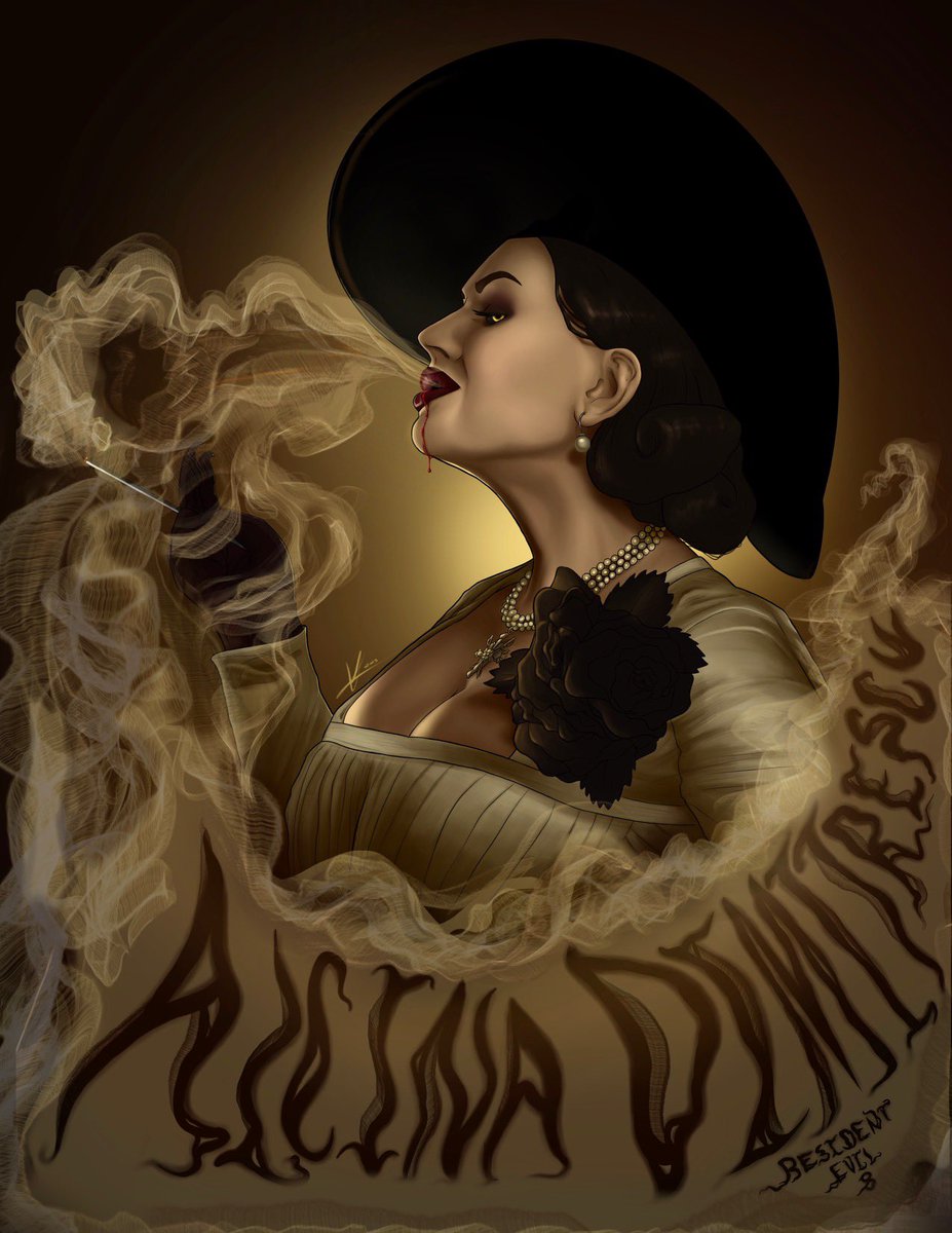 wolfsbane_14's tweet photo. It would be a crime to kick Pride Month off without the most smoking hot queer horror icon of the age ♥️🏳️‍🌈 Leave it to Alcina to show ‘em how it’s done. This Lady D print is now up for grabs in my new print shop on Redbubble #LadyDimitrescu #ResidentEvilVillage #HappyPride2023 https://t.co/gO60QzRWup