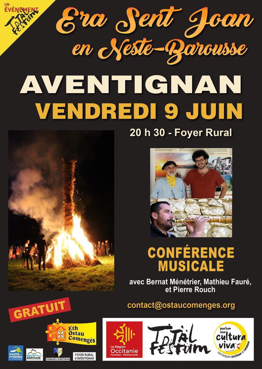aventignan's tweet photo. La tradition du feu de #solstice dans les #Pyrénées est reconnue patrimoine culturel immatériel de l'humanité par l'#unesco. On parle ce vendredi à #Aventignan. @Occitanie @departementhapy @CCNesteBarousse @UNESCO_fr https://t.co/vUbg6GRBJd