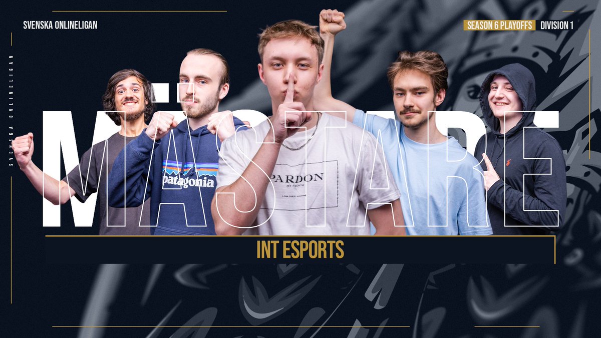 🏆 MÄSTARE SÄSONG 6 DIVISION 1 🏆
🤡 INT ESPORTS 🤡

Från att ha dominerat i division 2 till att ta vår högsta division med STORM till att sedan spela en fantastisk slutspelserie där alla spelare visar vilken extremt hög nivå de hör hemma på... WOW!

GRATTIS <a href="/INT_ESPORTS_LOL/">INT Esports</a> 🏆