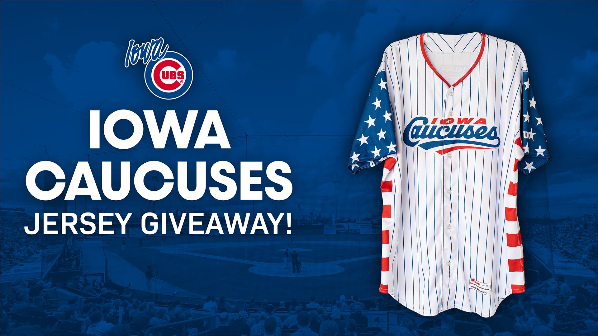 Iowa Cubs on X: Our guys will be wearing our Iowa Caucuses jerseys today,  and you could be wearing one soon too! Register to win an Iowa Caucus jersey  today!🤩 Register 👉