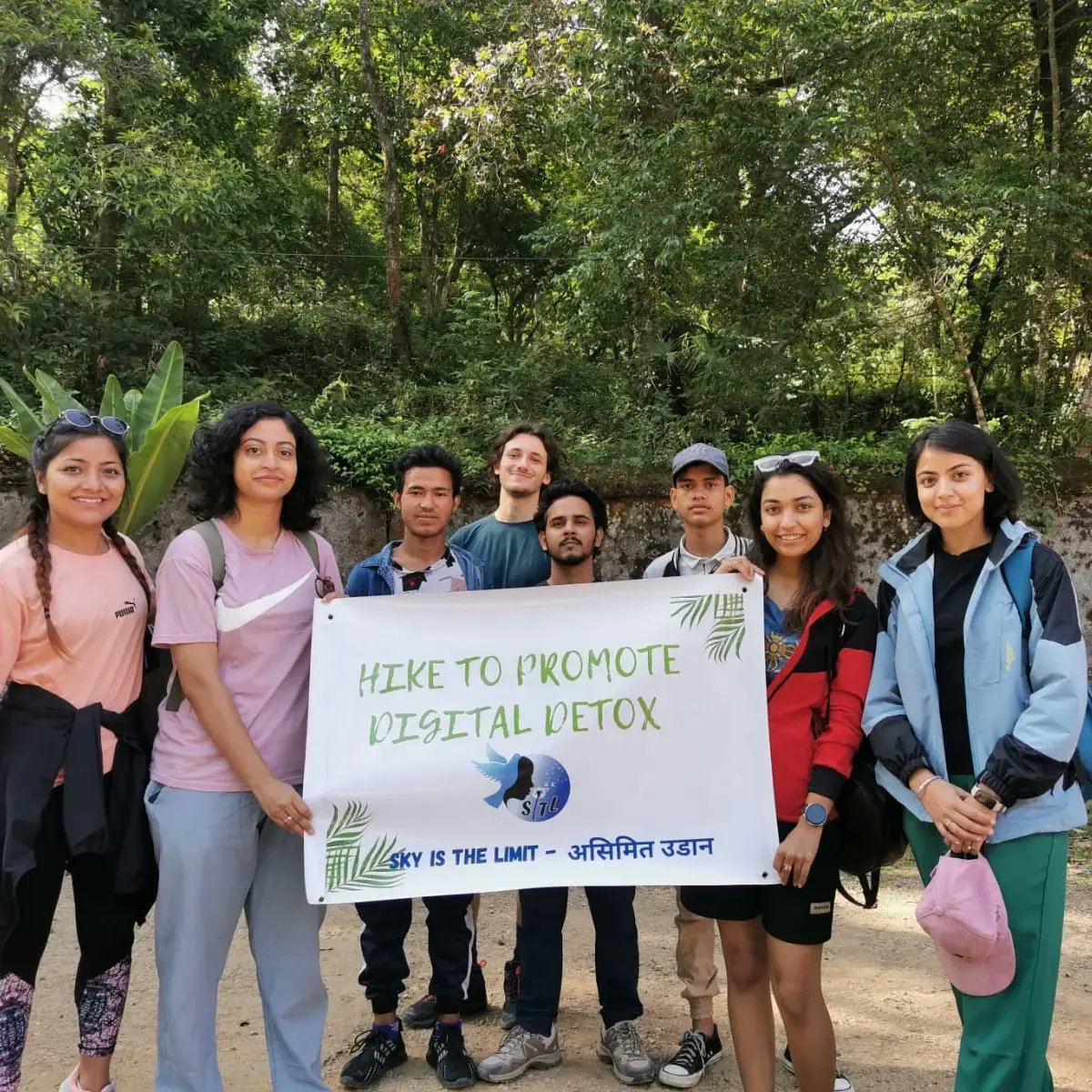MaryadaNeupane's tweet photo. Planned route is Myth, Hiking is Real !

Exploring new shortcuts for our "planned "destination leads us to collect memories and lots of fun along with the success of our sustainable initiative discussion.

#hike #digitaldetox #nature #makeachange 
#evolving https://t.co/76w5KoNuIF
