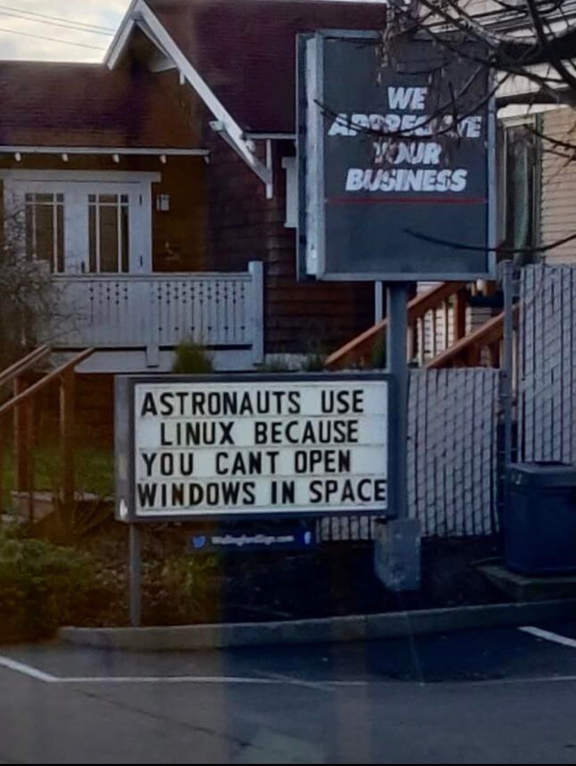 itsolutionindia's tweet image. Astronauts Use Linux Because You Can’t Open Windows In Space.
#linux #linuxadmin #linuxsystemadministration #linuxadministrator