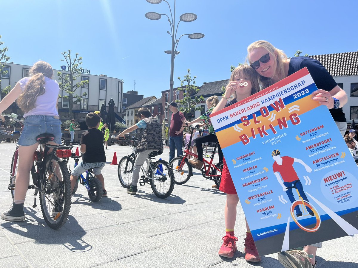 cycle_fun's tweet image. Open NK Slowbiking voorronde @ De Stad als Speeltuin in Heerlen 🏁🐢🚴‍♀️🚴‍♂️🚴‍♀️🚴‍♂️