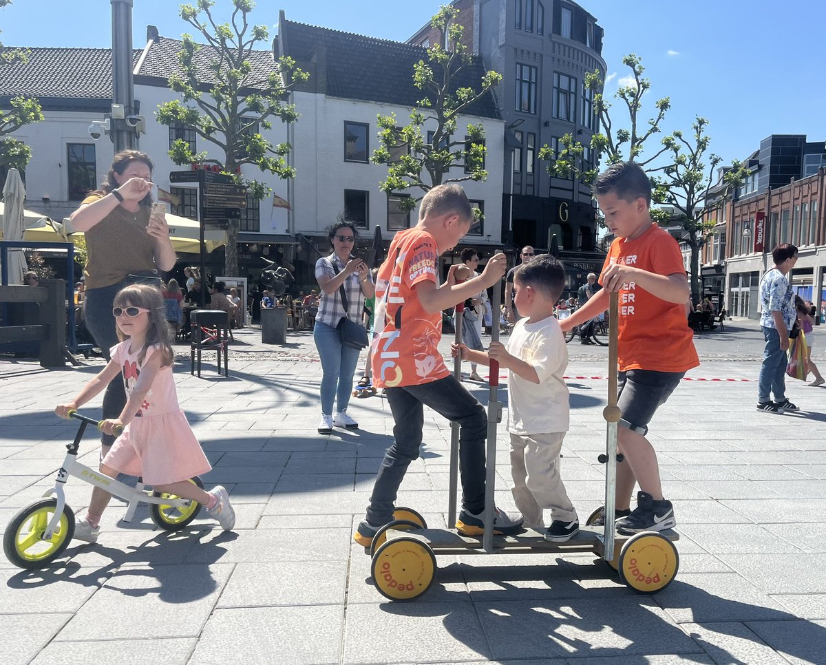 cycle_fun's tweet image. En we namen onze funbikes mee naar Heerlen tijdens de ‘Stad als Speeltuin’