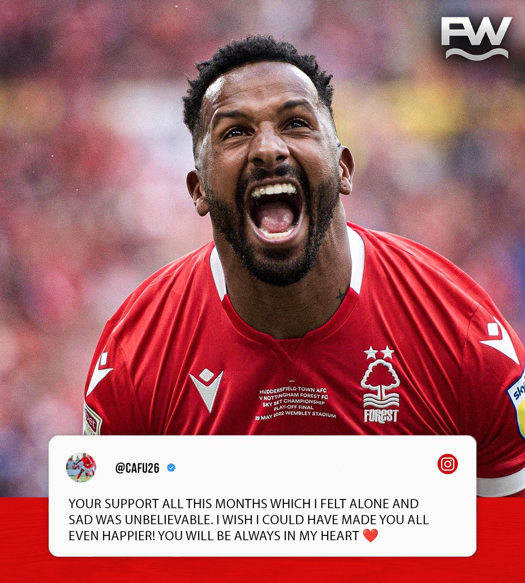 Cafú makes his farewell to Nottingham Forest fans on Instagram: 'Your support all this months which I felt alone and sad was unbelievable. I wish I could have made you all even happier! You will be always in my heart ❤️' #NFFC