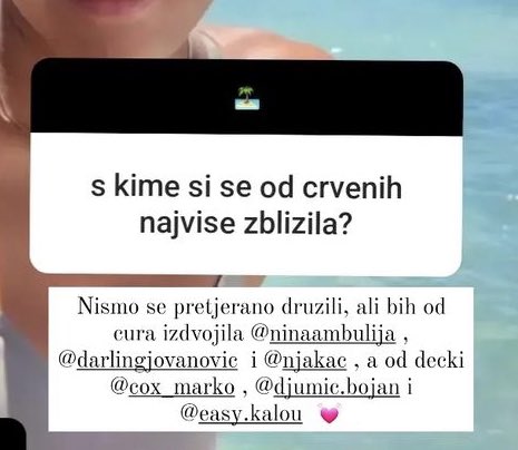 milaaasurv's tweet photo. nora kad zna ko su najbolji ljudi🫶🏼 #survivorcroatia  #survivorsrbija https://t.co/5WkzEsFILB