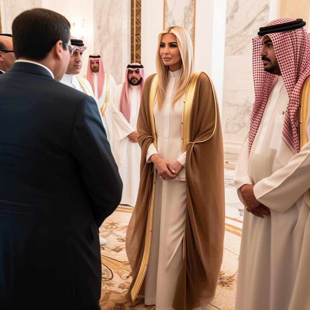 hollywoodpete69's tweet photo. @OccupyDemocrats Not sure the name Kushner is an upgrade 😜, maybe she needs to change it to Ivanka bin Salman…………… https://t.co/hHjBQps8pv