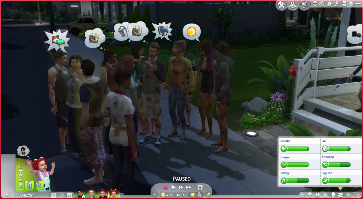 This glitch needs to be fixed!!!!! I have full autonomy on but yet every damn townie stops at the house, doesn't move &amp; just stays!!!!! What gives?!?!?!