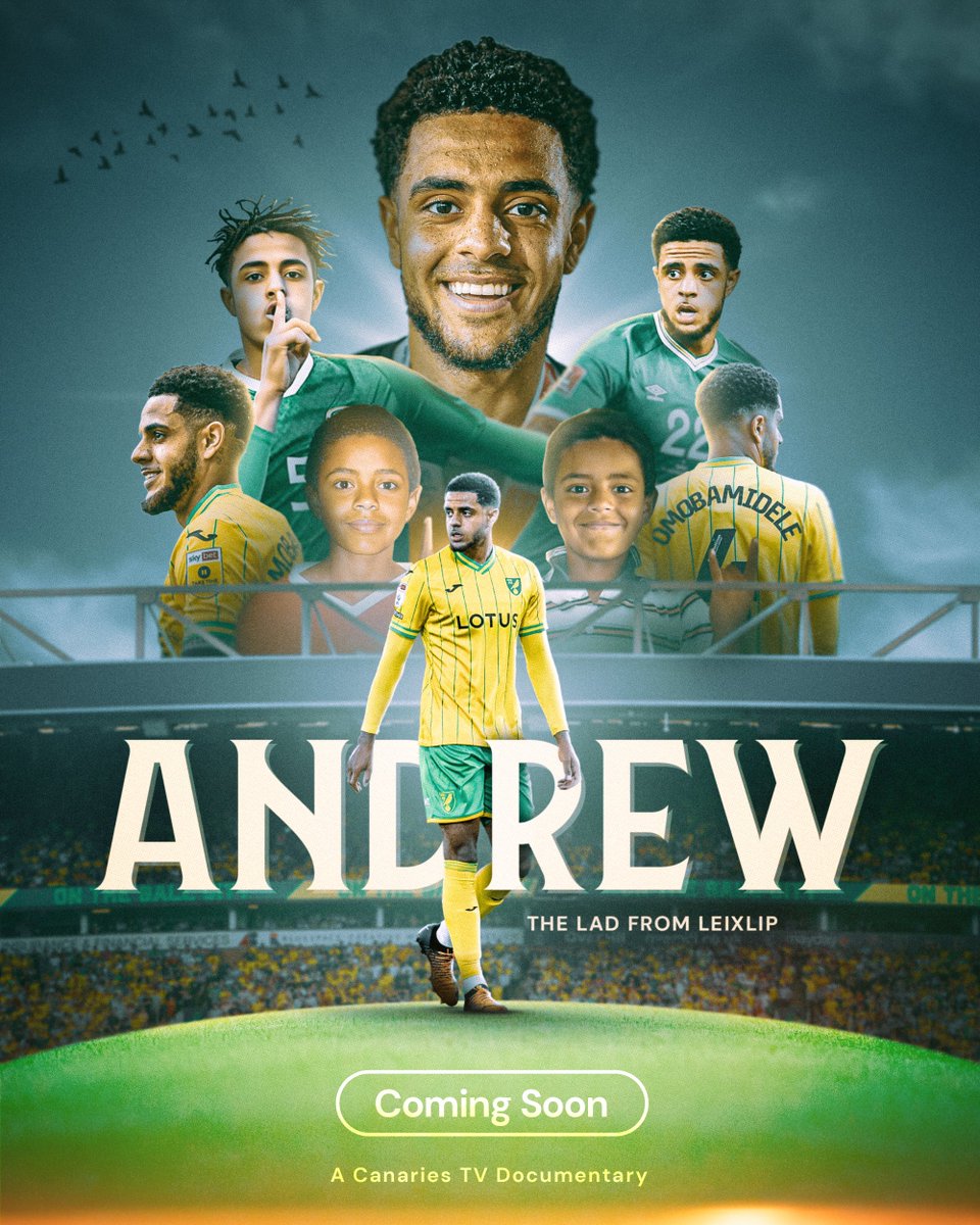 𝗧𝗼𝗺𝗼𝗿𝗿𝗼𝘄 𝗻𝗶𝗴𝗵𝘁 🎬

'Andrew: The Lad from Leixlip' will be available to watch on the Norwich City official YouTube channel from 7pm on Monday 📺

#NCFC