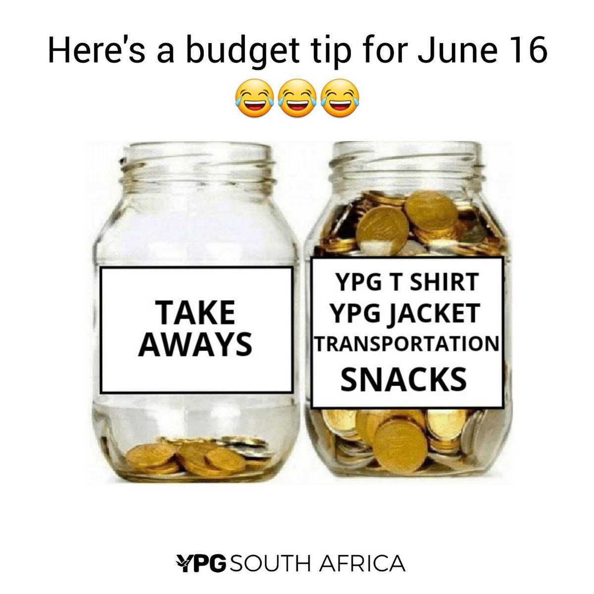 vygsa_official's tweet photo. Best budget tip you'll ever get😉😎

#Made4More #M4M #J16 #ypg #ypgrsa #ypgiseverywhere https://t.co/Mhv00XbZcn