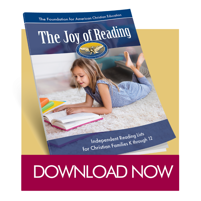 Cultivate the Joy of Reading this summer with your children! Download this FREE Reading Lists for Christian Families compiled by FACE with recommendations for grades K-12. Go to FACE.net/ReadingLists to download. @FoundAmChrEd #ad #childrensclassicbooks #homeschool