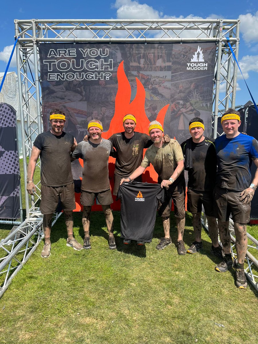 Tough mudder with some of boys today ☀️🥵
