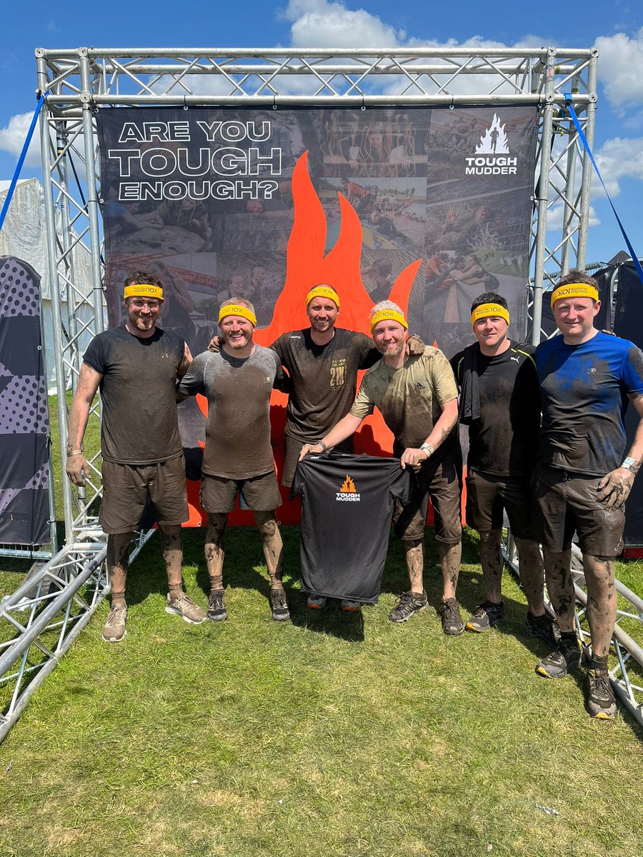 Tough mudder with some of boys today ☀️🥵