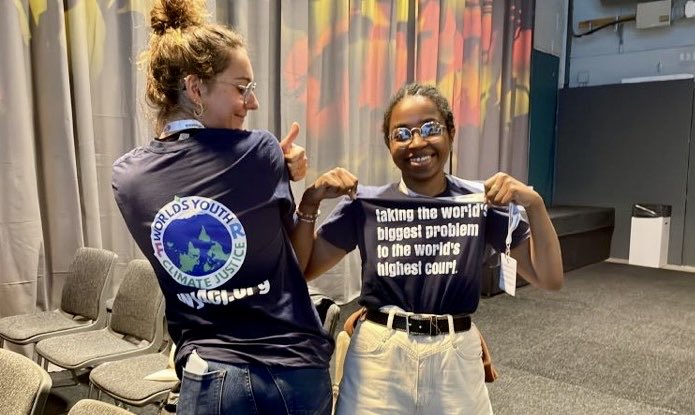 Our campaigners ⁦<a href="/vishlprasad/">Vishal Prasad</a>⁩ ⁦<a href="/arslansume/">Sumeyra Arslan</a>⁩ ⁦<a href="/MertKumru_UN/">Mert Kumru</a>⁩ ⁦<a href="/JuleSchnakenbe1/">Jule Schnakenberg</a>⁩ Jessica and Aoife (and many others 💕) are going to be on the ground at the #SB58 in #Bonn. Here to talk about the court phase of the #ICJAO ⚖️🧠🚀 Let us know if you’re here✨