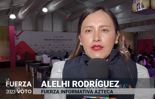AztecaEdoMex's tweet photo. Elecciones gobernador de Estado de México | Enlace desde la sesión permanente de seguimiento a la jornada electoral.  #Elecciones2023 #LaFuerzaDeTuVoto    
👉https://t.co/MkgYcNGQCn https://t.co/1Jf63ljaqO